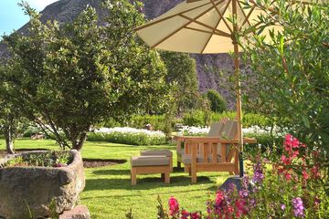 Outdoor banquet area