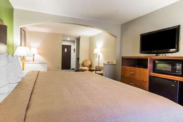 Guest room with flat-screen television