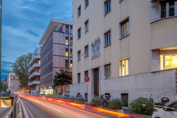 Front of property - evening/night