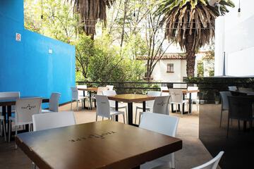 Outdoor banquet area