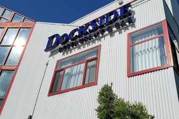 Outdoor banquet area