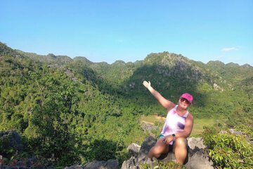 Outdoor rock climbing