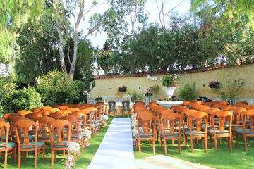 Outdoor wedding area