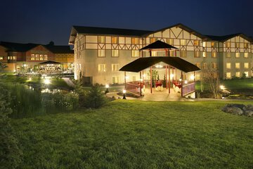 Outdoor banquet area