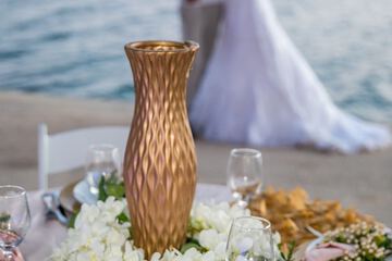 Outdoor wedding area