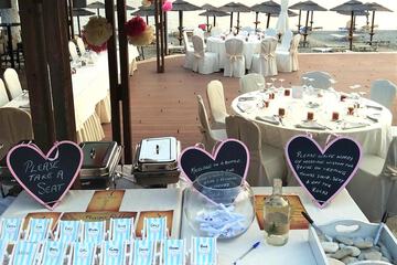Outdoor banquet area