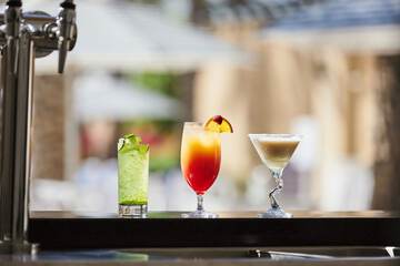 Poolside bar