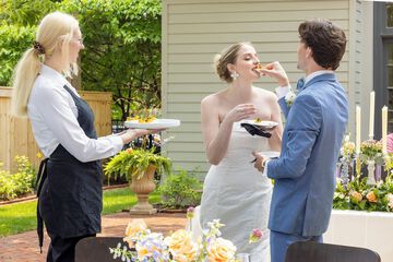 Outdoor wedding area