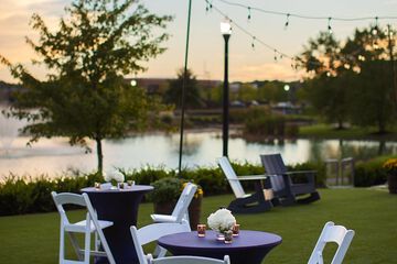 Outdoor banquet area