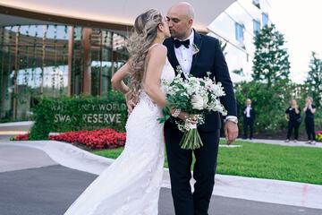Outdoor wedding area