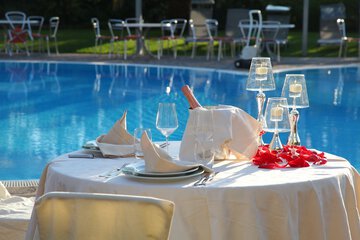 Outdoor wedding area