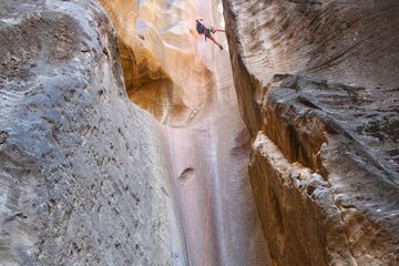 Outdoor rock climbing