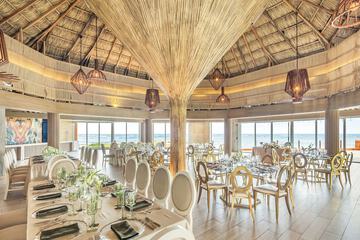 Outdoor banquet area