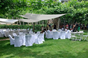 Outdoor wedding area