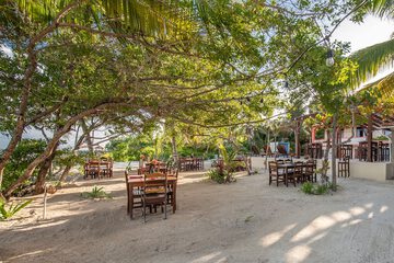 Outdoor banquet area