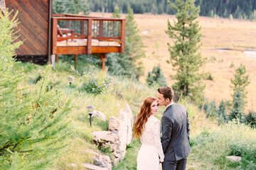 Outdoor wedding area
