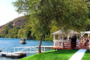 Outdoor wedding area