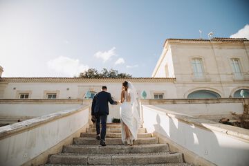Outdoor wedding area