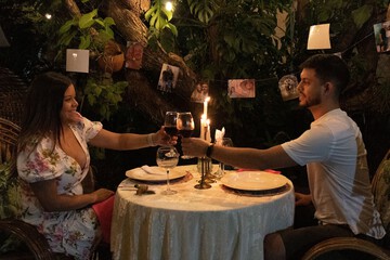 Couples dining