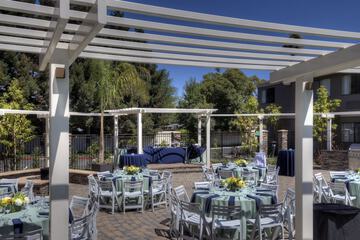 Outdoor wedding area