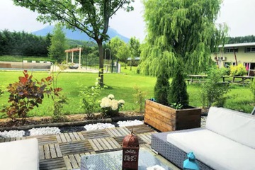 Outdoor wedding area