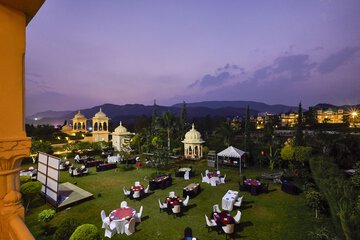 Outdoor banquet area