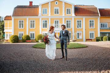 Outdoor wedding area