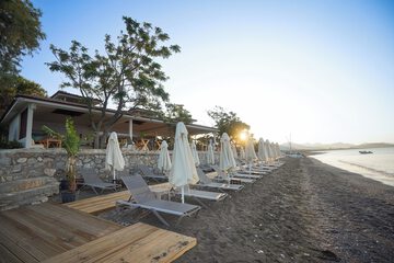 Outdoor banquet area