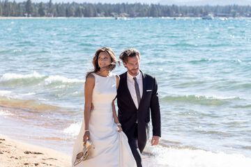 Outdoor wedding area