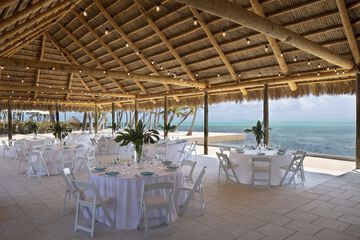Outdoor wedding area