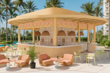 Poolside bar