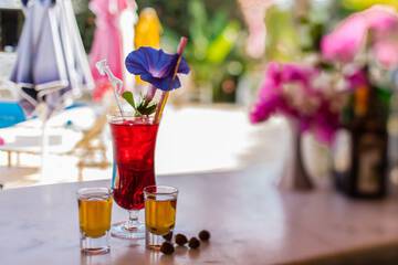 Poolside bar