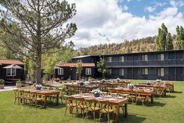 Outdoor wedding area