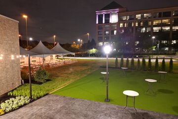 Outdoor banquet area