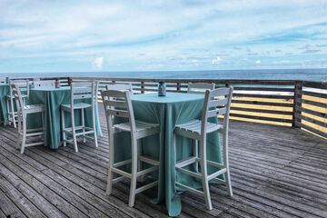 Outdoor wedding area