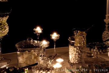 Outdoor wedding area