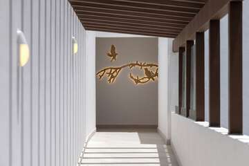 Outdoor wedding area