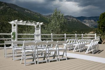 Outdoor wedding area