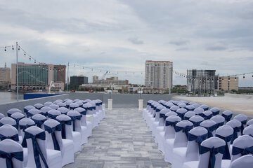 Outdoor wedding area