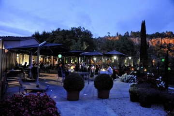 Outdoor wedding area