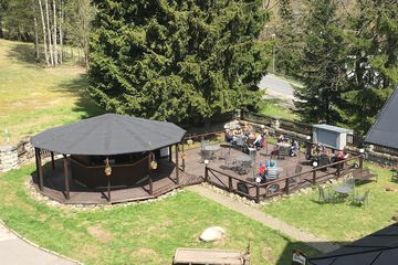 Outdoor wedding area