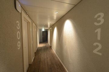 Handrails in hallways