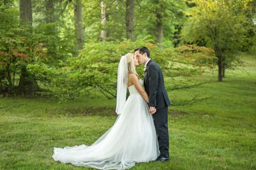 Outdoor wedding area