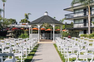 Outdoor wedding area
