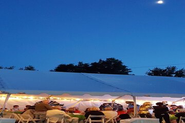 Outdoor wedding area