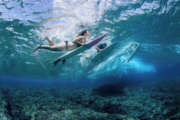 Surfing/boogie boarding