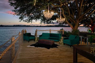 Outdoor wedding area