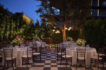 Outdoor wedding area