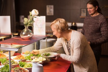 Couples dining