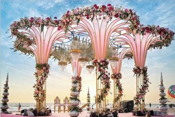 Outdoor wedding area